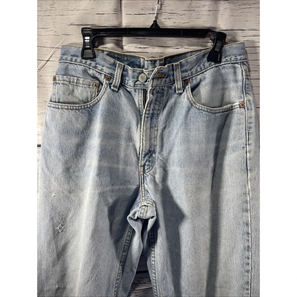 Levis 550 Light Stone Wash Relaxed Fit Made In‎ Canada Jeans 34x34